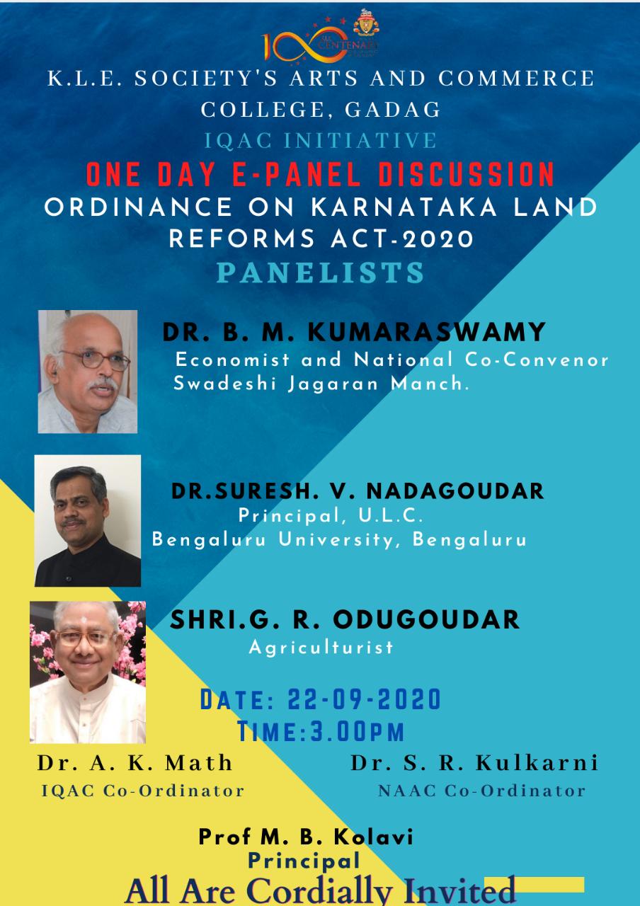 Ordinance of Karnataka Land Reforms Act-2020