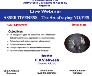 Assertiveness-The Arts of Saying Yes/No